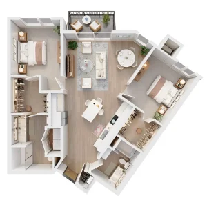 2 bedroom floorplan